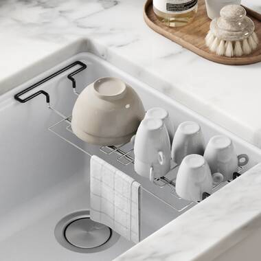 Kitchen sink best sale utility rack